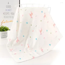 Blankets 2 Layer Cotton Gauze Baby Swaddle Bath Towel Born Swaddling Muslin Kawaii Blanket 80 80cm