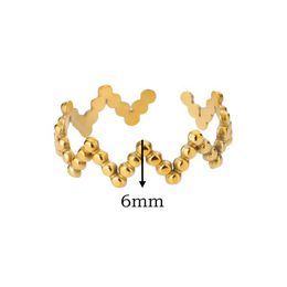 Wedding Rings Geometric Beads Minimalist Rings For Women Vintage Gold Plated Aesthetic Wedding Finger Ring Jewellery Accessories Gift anillos