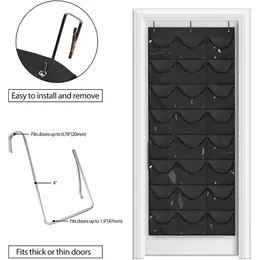 Storage Bags 24 Pockets Hat Rack For Baseball Organiser Hanging Holder Closet Wall