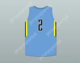 CUSTOM NAY Name Mens Youth/Kids PLAYER 2 PLAYGROUND ELITE AAU LIGHT BLUE BASKETBALL JERSEY TOP Stitched S-6XL