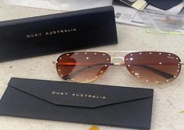 Sunglasses Oversized Women Flat Top Quay Square Sun Glasses For Female Vintage Mirror Ladies Shades UV4002835810