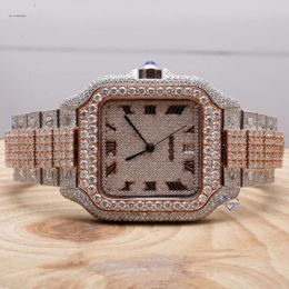 Step Up Your Our Original Hip Hop Style Fully Iced Out Moissanite Diamonds Wrist Wear Watch Crafted With VVS Clarity
