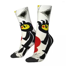 Men's Socks Joan Miro Abstract Surrealism Harajuku High Quality Stockings All Season Long Accessories For Unisex Gifts