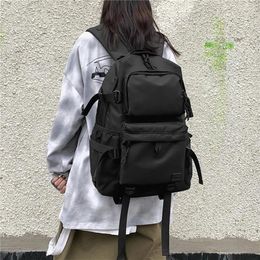 Backpack Black Anti Theft Splashproof Fashion Bag For Teens Travel Multifunctional Men Knapsack Outdoor Teenage Mochila