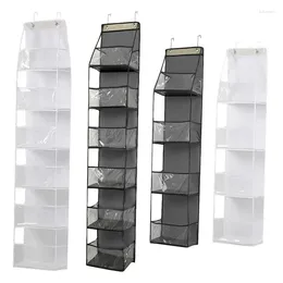 Storage Boxes Door Mount Pantry Organiser Wall Layered Organisers With Pockets Sundry Bag Shoe Toy Cosmetic Socks