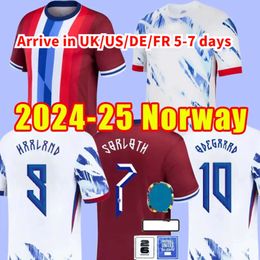 Camisetas NorwaIES HAALAND 2024 Euro Cup noruega National Team Soccer Jersey Home Away ERLING ODEGAARD OSCAR BOBB Football Shirts Kids Kit Set