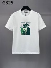 DSQ PHANTOM TURTLE Short-sleeved cotton T-shirt with banana tree print Mens T Shirts Short Sleeve Tshirts Summer Hip Hop Tops Tees Streetwear | 5646