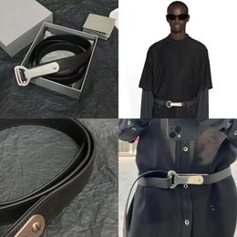 Bottle 23Ss Opener Black Cow Leather Sier B Letter Fashion Personality Belt For Men And Women elt Original Quality
