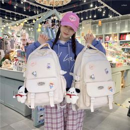 Backpack Cute Girl Waterproof Fashion Travel Women Mochila Rucksack Nylon Bookbag For Teens Schoolbag Black Laptop Bag