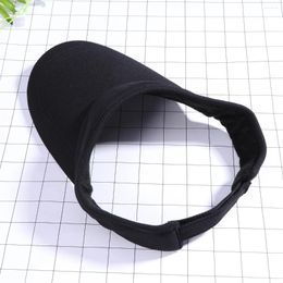 Berets Sun Visors Adjustable Sports Hat For Outdoor Travel Exercises (Black)