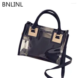 Bag 2024 Women Clear Composite Bags Ladies Transparent PVC Jelly Small Shoulder Party Summer