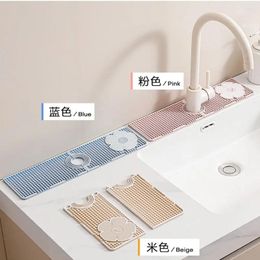 Kitchen Faucets Absorbent Sink Faucet Drain Pad Portable Non-slip Silicon Drying Mat Splash Bathroom