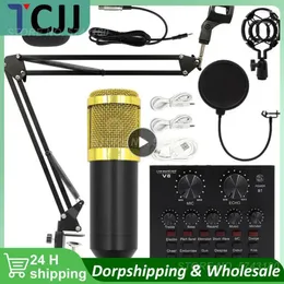 Microphones Professional Condenser Microphone Sound Recording Studio Mic Kits For Computer KTV Broadcasting Gamer Karaoke Microfone