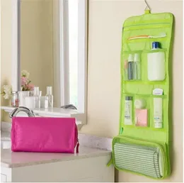 Storage Bags Women Portable Cosmetic Foldable Travel Bag Organizer Toiletry Wash IC840122