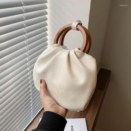 Shoulder Bags Vintage Chain Tote Bucket Bag 2024 Fashion High-quality PU Leather Women's Designer Handbag Messenger