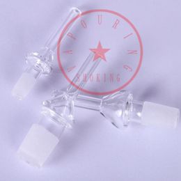 Transparent Quartz Glass Pipes Philtre Diffuser Cigarette Holder Dabber Tips Portable 10MM 14MM 18MM Waterpipe Smoking Oil Rigs Straw Hand Tube Mouthpiece