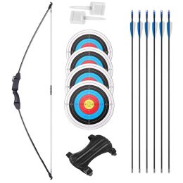 Arrow Outdoor Youth Archery Equipment 15 Lbs Children'S Straight Pull Recurve Bow Children'S Straight Pull Bow Set Accessories