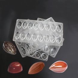 Moulds Hot Selling Polycarbonate Cocoa chocolate Moulds 3D Coffee Bean Jelly Moulds Soft Sweets Water Drop Plastic Mould DIY Candy Tool