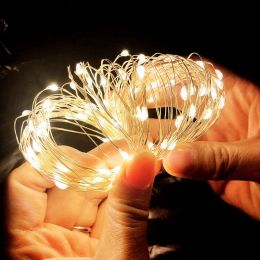 Decorations USB String Lights 1/2/3/5/10M Waterproof Wire Garland Fairy Lights Birthday Wedding Christmas Decor Holiday Outdoor Garden Party