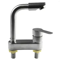 Bathroom Sink Faucets Bathtub Part Basin Faucet 304 Stainless Steel Anti Corrosion Easy To Clean Single Handle 2 Holes Excellent Service