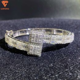 Lifeng Fashion Jewelry Bracelets Vvs Moissanite 925 Silver White / Rose Gold Color Diamond Bracelet Women Gift