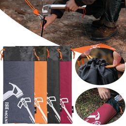 Storage Bags Outdoor Ground Nails Bag Practical Tent Pegs For Hiking Picnic