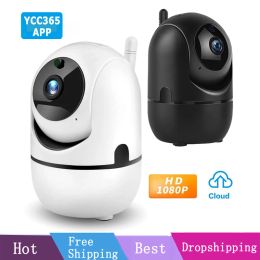 Webcams Ip Camera Smart Home 1080p Hd Security Camera Auto Tracking Network Wireless Surveillance Night Vision Ycc365 Plus Wifi Camera