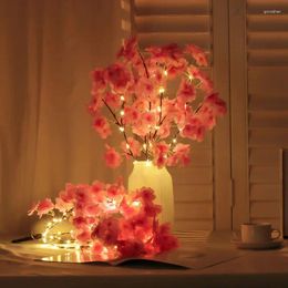 Decorative Flowers 1 LED Beam. 50CM (H) Simulation Of 5 Cherry Blossom Trees--23636T5_40