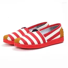 Casual Shoes Cresfimix Sapatos Femininos Women Cute Sweet Round Toe Red String Loafers Lady Light Weight Blue Comfort Summer B6284