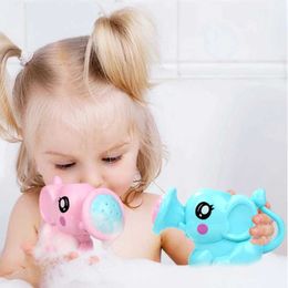 Baby Bath Toys Cute Elephant Baby Watering Pot Bath Toy Cartoon Plastic Bathroom Shower Tool Baby Bath Toy for Children Summer Bath Sprinkler