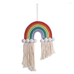 Decorative Figurines Rainbow Hanging Decor Macrame Home Decoration Accessories Nordic Wall Ornaments Kids Baby Room Pography Wedding