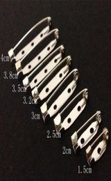 500pcs 152025303235384045mm Safety Lock Back bar Pin DIY brooch base use for brooch and hair jewelry4368661