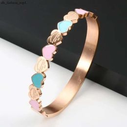 Heart Bracelet Forever Love Designer Bracelet For Women Girlfriend Promise Wedding Jewellry Gifts Bangl Stainless Steel Bracelets 1575