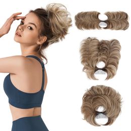 Chignon Chignon Chignon Hairpiece Fluffy Clip In Hair Bun Messy Chignon Scrunchie Combs In Chignon Hair Piece Blonde Brown Synthetic Fak