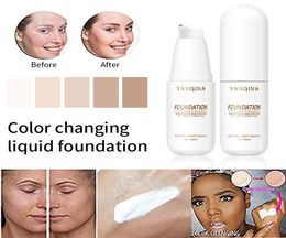 30ml Colour Changing Foundation Cream Face Base Liquid Cover Concealer Long Lasting Makeup Skin Care4567355