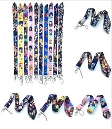 20pcs Anime Lanyards Cool Neck Strap Phone Keys ID Card Holder Lanyard For Keys DIY Hanging Rope5303303