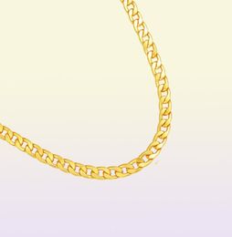 Classic Cuban Link Chain Necklace 18K GoldRose GoldPlatinum Plated Fashion Men Jewelry Hip Hop Perfect Accessories Party Gift7679655