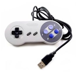 1pcs kablolu süper usb denetleyicisi gamepad joysticks klasik joypad nintendo snes oyunları için windows pc mac bilgisayar