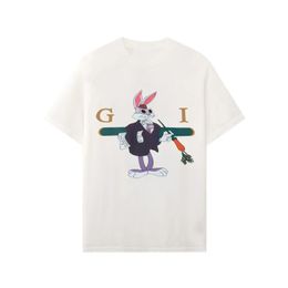 Men's T Shirt Designer Cartoon Rabbit Printed Men and Women Couple Tops Luxury Loose Casual Short Sleeve Printed T-Shirt Street Tide