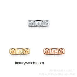 Women Band Tiifeany Ring Jewelry style ring female hollowed out wide jewelry personality versatile fashion pair wedding couple