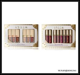 EPACK In Stock New Stila Eye For Elegance set Shimmer Glitter Liquid EyeShadow 6pcs Travel Set makeup Glow Eye DHL 9475841