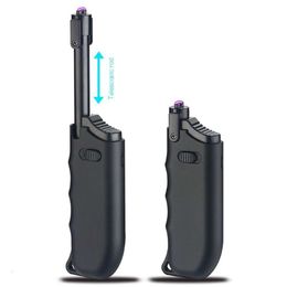 Double Arc Plasma Arc Waterproof Lighter USB Charging Arc Lighter Portable Igniter For Candle Or Kitchen With Gift Box
