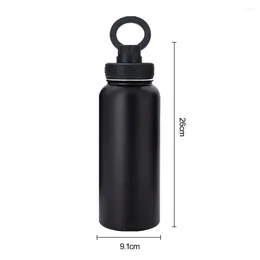 Water Bottles Insulated Bottle With Phone Holder Multifunctional 1000ml Stainless Steel For