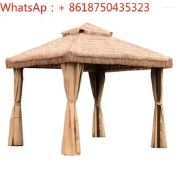 Camp Furniture Thatched Pavilion Outdoor Courtyard Household Shed Straw Round