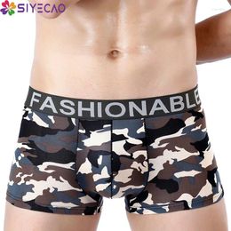 Underpants Men's Camouflage Sexy Mens Stretch Breathable Boxer Trunks Soft Panties Knickers Shorts Boxershorts Underwear