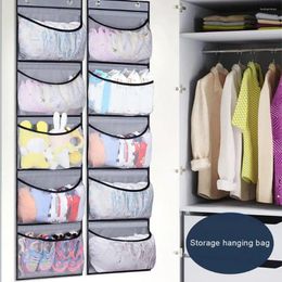 Storage Boxes Hanging Bag Multi-size Item Large Capacity With Transparent Pockets For Shoes Underwear