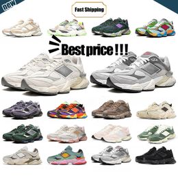New Casual Designer Shoes 9060 Mens running shoes designer sneakers Grey Black Salt White Crystal Pink Magnet Mushroom women outdoor trainers fashion 2024