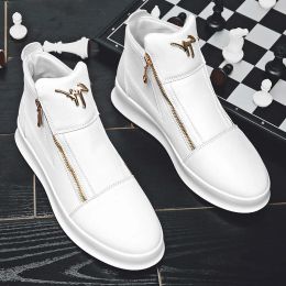 Boots Brand Sports Skateboard Shoes Men Platform Sneaker White Luxury Sneakers Men Designer Skate Shoes Fashion Men's Leather Sneakers