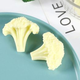 Decorative Flowers Cauliflower Model Fake Food Artificial Vegetable Broccoli Slice Simulation Plastic Pvc Simulated