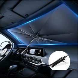 Car Sunshade Windshield Sunshades Interior Protector Accessories Part Parasol Umbrella Front Ers Sun Protection Product Drop Delivery Otsve